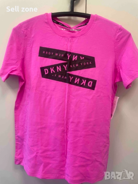 Розова тениска DKNY с етикет – размер S, снимка 1