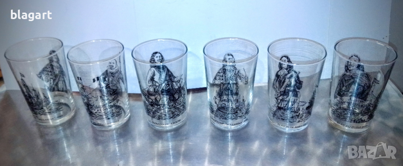 Комплект -6 бр.чаши с кораби., снимка 1