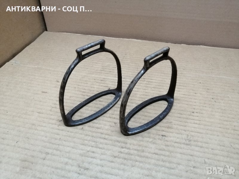 Комплект Стари Ковани Стремена За Езда, Комплект Стари Ковани Шпори За Езда. , снимка 1