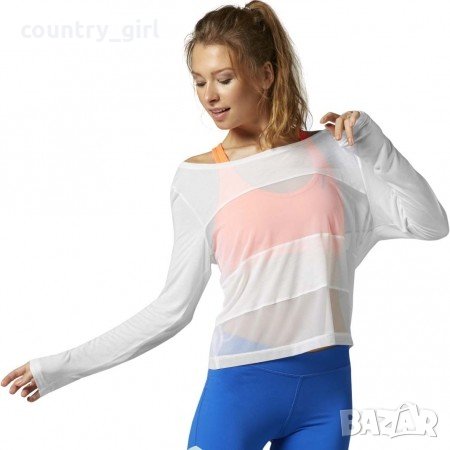 Reebok D COVERUP TEE - страхотна дамска блуза КАТО НОВА, снимка 1