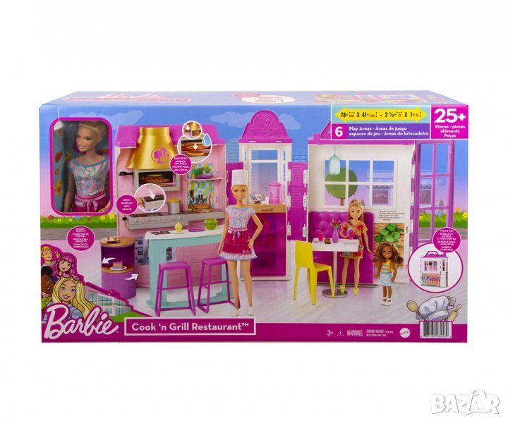 Кукла Barbie - Комплект кукла с ресторант, снимка 1