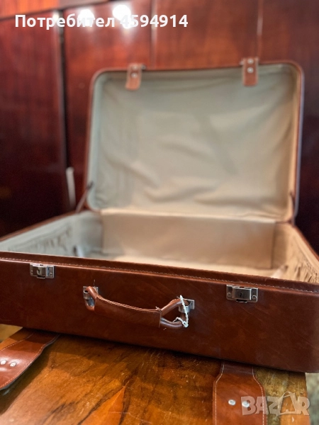 Кожени винтидж куфари, снимка 1
