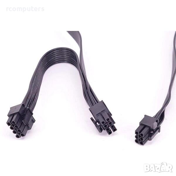 Захранващ кабел EVGA PCI-E 8 pin към PCI-E 8 pin + PCI-E 6 pin, снимка 1