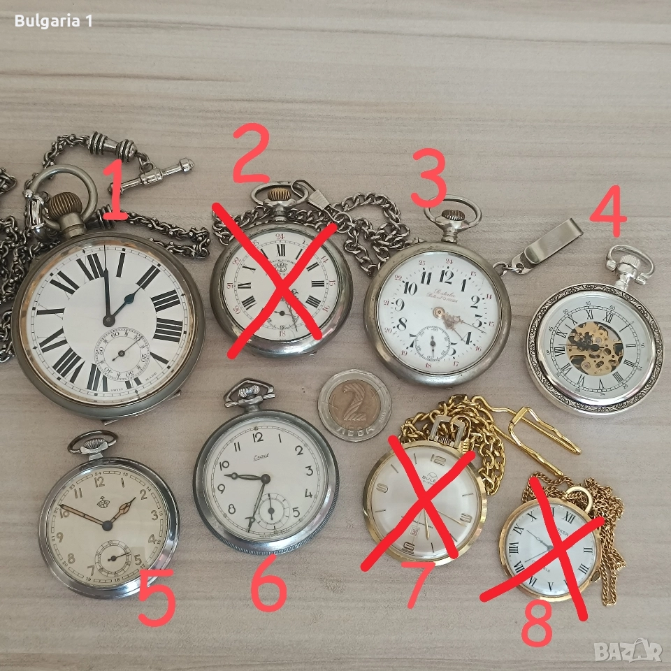 Швейцарски механични джобни часовници/Швейцарски механичен джобен часовник , снимка 1