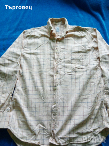 Бежова риза-каре-100% памук, снимка 1