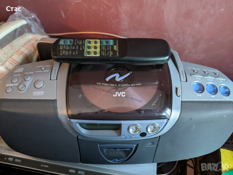 Jvc rc nx3 перфектен ,дистанция,захранване,2х9w, снимка 1