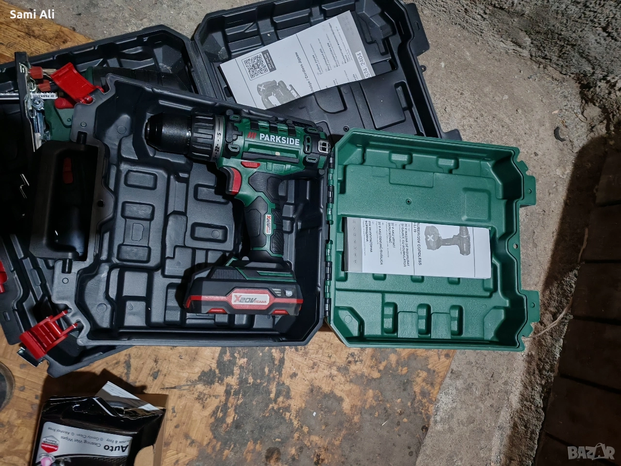 Продавам чисто нов акумулаторен винтоверт Parkside PABS 20-Li I9. Уред, снимка 1
