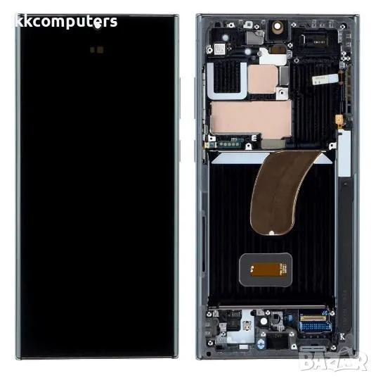 LCD Дисплей за Samsung SM-S918F S23 Ultra 5G 2023 / GH82-30465A / 30466A / Тъч скрийн + рамка / Чере, снимка 1