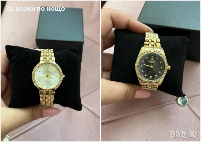Rolex Дамски Часовник С Кутия - Златист Или Сребрист Код VF12, снимка 1