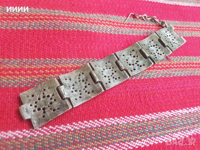 Възрожденска сребърна гривна , снимка 3 - Антикварни и старинни предмети - 53342330