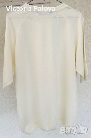 Красива блуза екрю FASHION EXTRA , снимка 3 - Блузи с дълъг ръкав и пуловери - 42532749