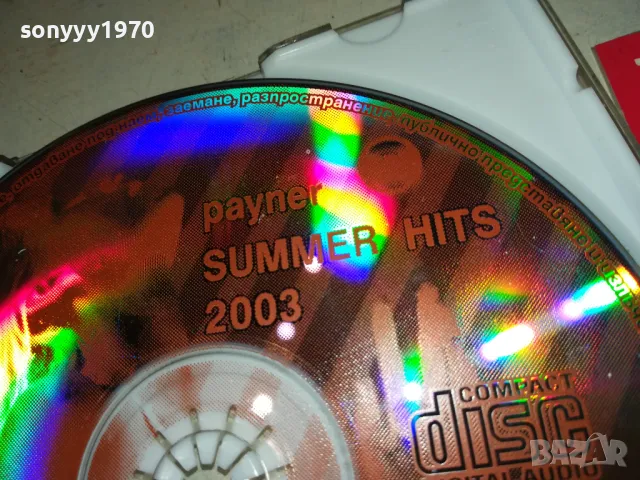 PAYNER SUMMER HIT 2003 CD 1105250834, снимка 9 - CD дискове - 50237962
