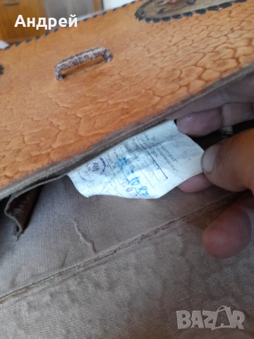 Стара дамска кожена чанта #28, снимка 8 - Други ценни предмети - 51945560