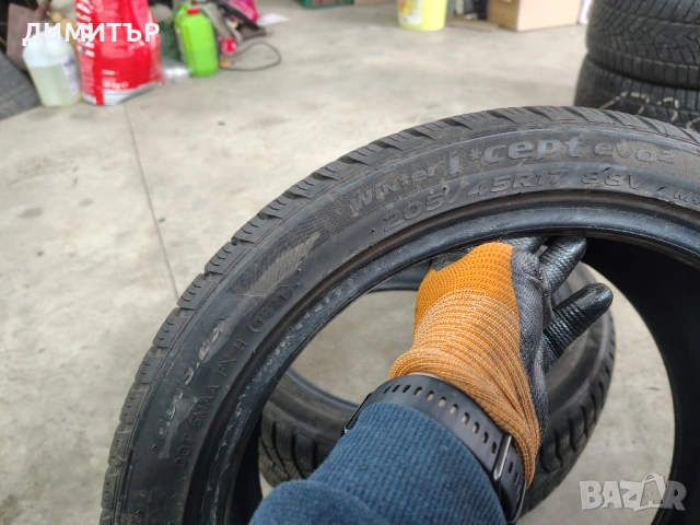 2бр.зимни гуни HANKOOK 205 45 17 DOT21 цена за брой, снимка 5 - Гуми и джанти - 53941439