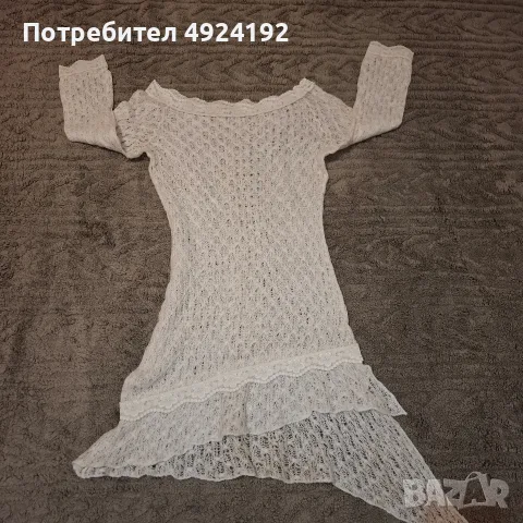 Финно Плетиво Бяла Туника, снимка 2 - Туники - 56144185