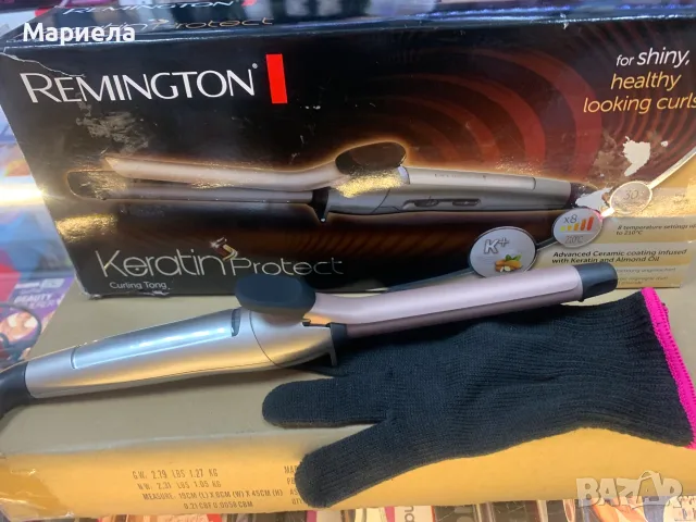 Маша за коса Remington Keratin Protect 19 мм./ Със забележка, снимка 12 - Маши за коса - 56083178
