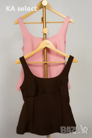 Кафяв топ с панделка на гърба – модел “Bella”, снимка 5 - Корсети, бюстиета, топове - 51170916