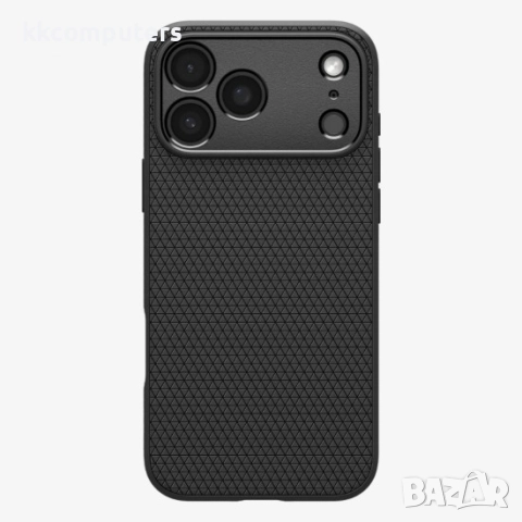 Оригинален кейс Spigen Liquid Air, За iPhone 17 Pro (6.3), Черен и Протектор , снимка 2 - Калъфи, кейсове - 51922863