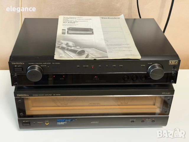 Усилвател Technics SU-C909U и SE-A909S + оригинално дистанционно 