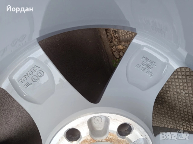 ОРИГИНАЛНИ джанти 16 ' цола 5x114,3 TOYOTA / ТОЙОТА ЕТ40 7J + датчици, снимка 12 - Гуми и джанти - 54221530