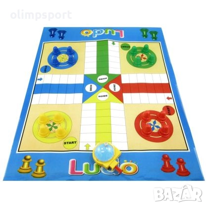 Не се сърди човече, Платно 80х65 см Любимата игра на малки и големи с огромно игрално поле, големи 