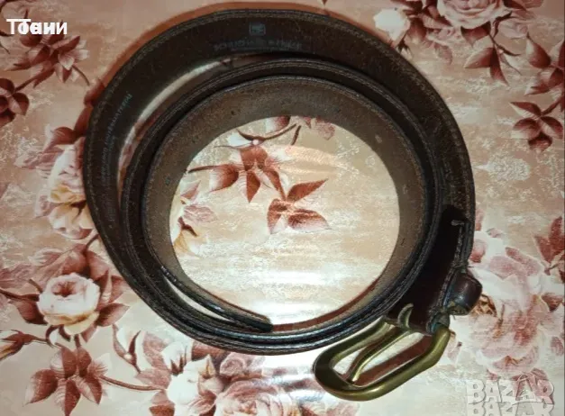 SCHUCHARD & FRIESE Оригинал Мъжки Тъмно Кафяв Колан Изцяло от Естествена Кожа 125см., снимка 9 - Колани - 48468804