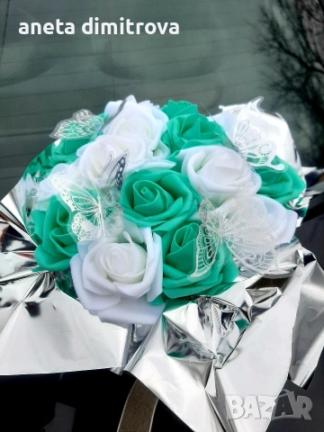 Букет в луксозна кутия , снимка 2 - Подаръци за жени - 53374348