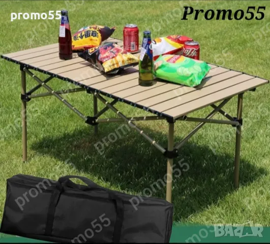 Преносима сгъваема маса в калъф 55х55х50см., снимка 2 - Къмпинг мебели - 49165197