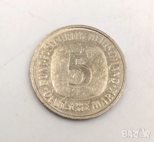 Германия 5 марки, 1998 "F", снимка 2 - Нумизматика и бонистика - 29220402