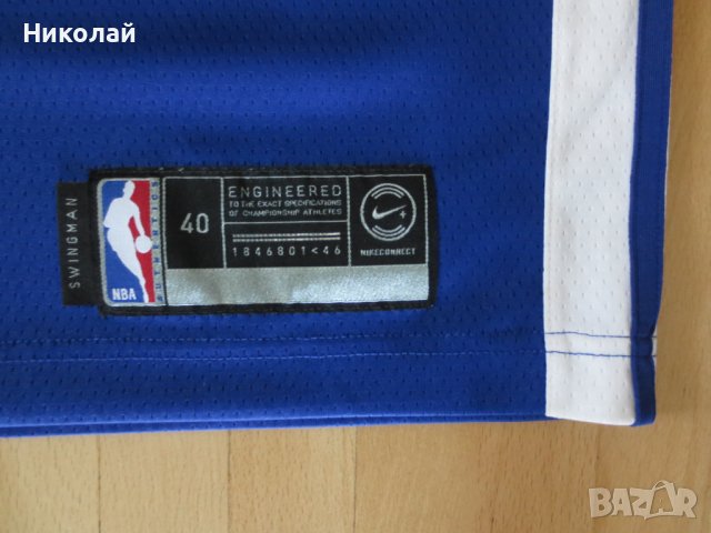 Nike Klay Thompson Royal Golden State Warriors Jersey, снимка 4 - Спортни дрехи, екипи - 37317156