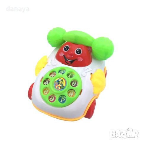 5910 Механична детска играчка телефонче с въженце, снимка 3 - Музикални играчки - 50432969