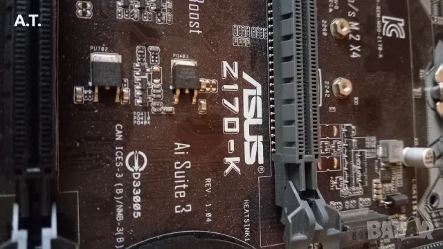 Дънна платка Asus Z170-K с процесор., снимка 2 - Дънни платки - 48694276