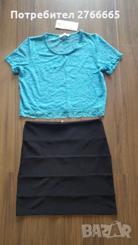 Сет пола с дантелена блуза, снимка 2 - Корсети, бюстиета, топове - 34196652