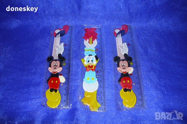 Ученическа линийка "Мики Маус", "Доналд Дък", снимка 1