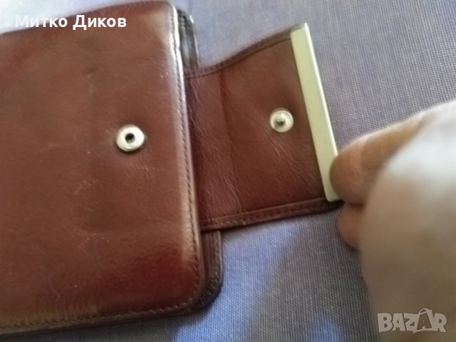 Портфейл Арт 93 страничен 130х105мм естествена кожа, снимка 5 - Портфейли, портмонета - 44149893