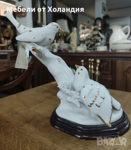Порцеланова статуетка на птички, снимка 6 - Статуетки - 50999882