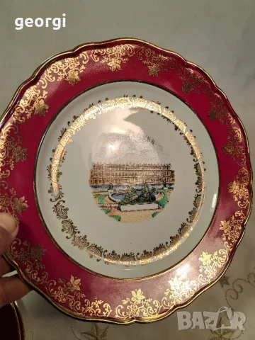 декоративна порцеланова чиния дворец Версай Limoges  8/1, снимка 6 - Декорация за дома - 49900558