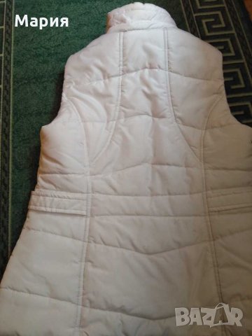 Бяло яке и подарък елек, снимка 5 - Якета - 30829306