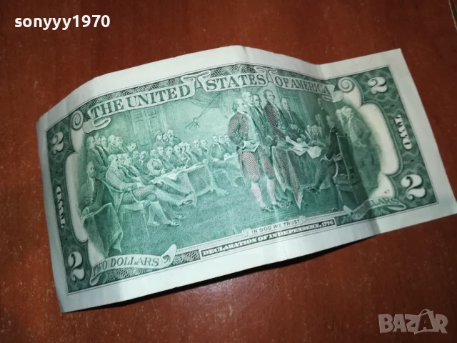 2 ДОЛАРА-РЯДКА БАНКНОТА ЗА КОЛЕКЦИЯ 1408251057, снимка 3 - Нумизматика и бонистика - 51362739
