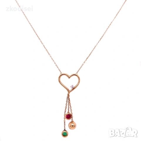 Златно колие с рубин 2,55гр. 41,5см. 14кр. проба:585 модел:37162-6