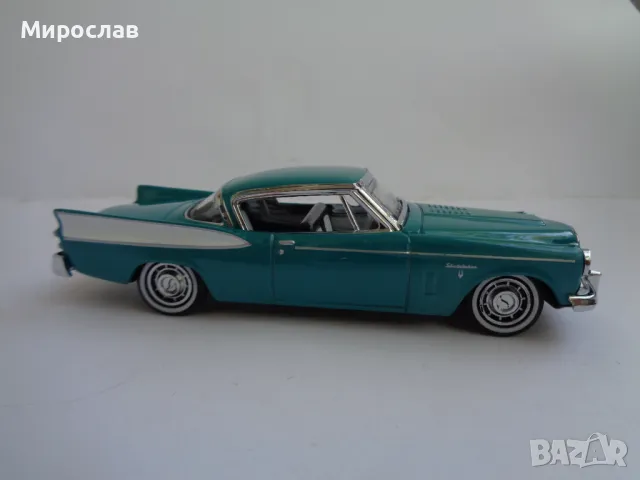 1:43 DINKY MATCHBOX STUDEBAKER GOLDEN HAWK КОЛИЧКА МОДЕЛ, снимка 3 - Колекции - 47288544