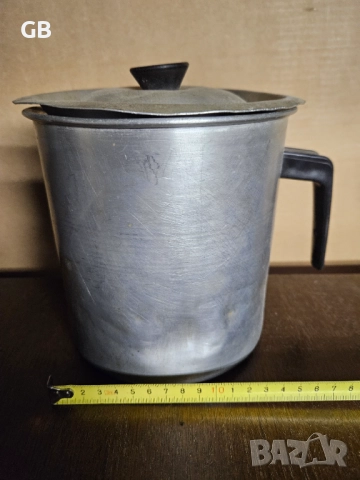 Стара алуминиева млековарка, снимка 2 - Съдове за готвене - 52371049