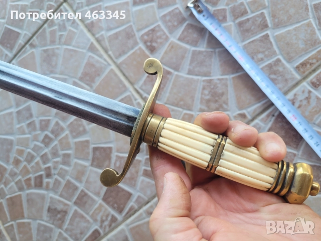 Нож, кама, кинжал, кортик. Британски морски кортик, снимка 13 - Антикварни и старинни предмети - 51444797