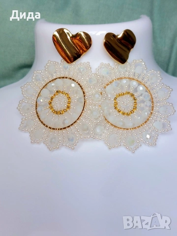 Нови бохо обеци в три цветови модела, снимка 2 - Обеци - 53958977