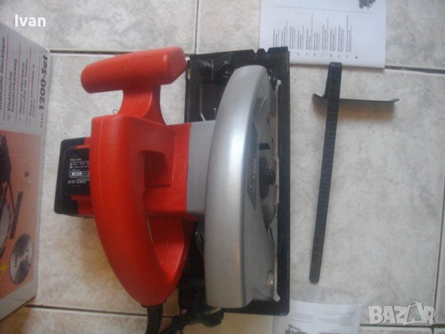 Нов 1200 Вата Немски Ръчен Циркуляр-ф160мм-Реже 55 мм-ProWork PHS1200-С Линеал, снимка 8 - Други инструменти - 37479303