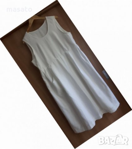бяла широка рокля, снимка 3 - Рокли - 30630433