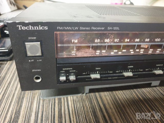 Усилвател/ Ресийвър Technics SA-120L Чудесно кество на звука. Всичко му работи. В много добро състоя, снимка 2 - Ресийвъри, усилватели, смесителни пултове - 34504294