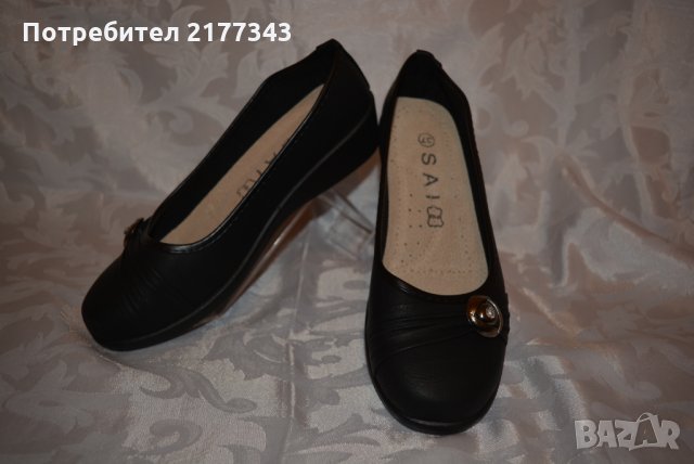 5 Чифта Черни Дамски Обувки Sai Bai Sun Артикул №061, снимка 2 - Дамски ежедневни обувки - 30963262
