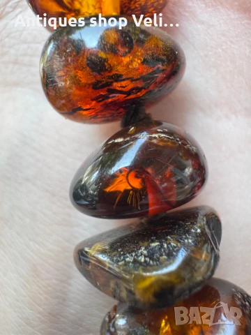 Кехлибарено колие №7054, снимка 8 - Колиета, медальони, синджири - 50694205