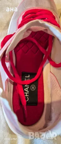 Chanel 39 red wite, снимка 8 - Маратонки - 56245700